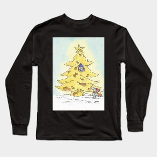 Cheese Christmas Tree Long Sleeve T-Shirt